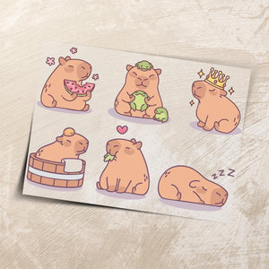 Bügelbild Set Capybara 9cm