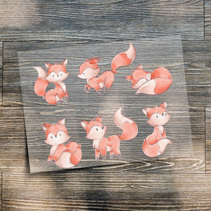 Bügelbilder Set Fuchs A4