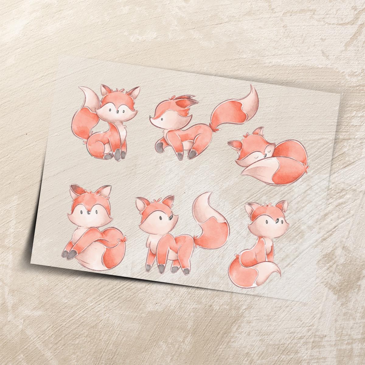 Bügelbilder Set Fuchs A4