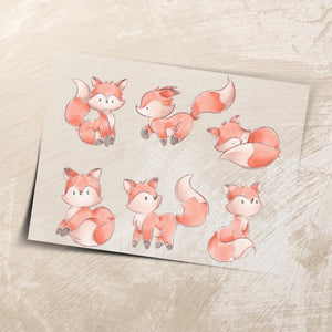 Bügelbilder Set Fuchs A4