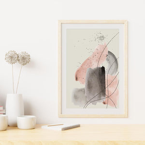 Poster Wandbild 3er Set abstrakt I