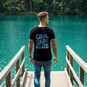 Cool Dads Club TShirt, Papa Shirt in lila, blau, schwarz
