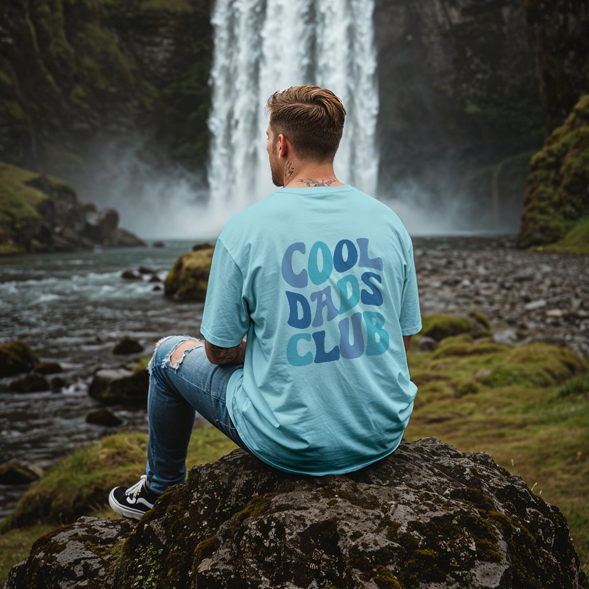 Cool Dads Club TShirt, Papa Shirt in lila, blau, schwarz