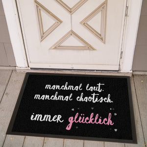 Fußmatte immer glücklich