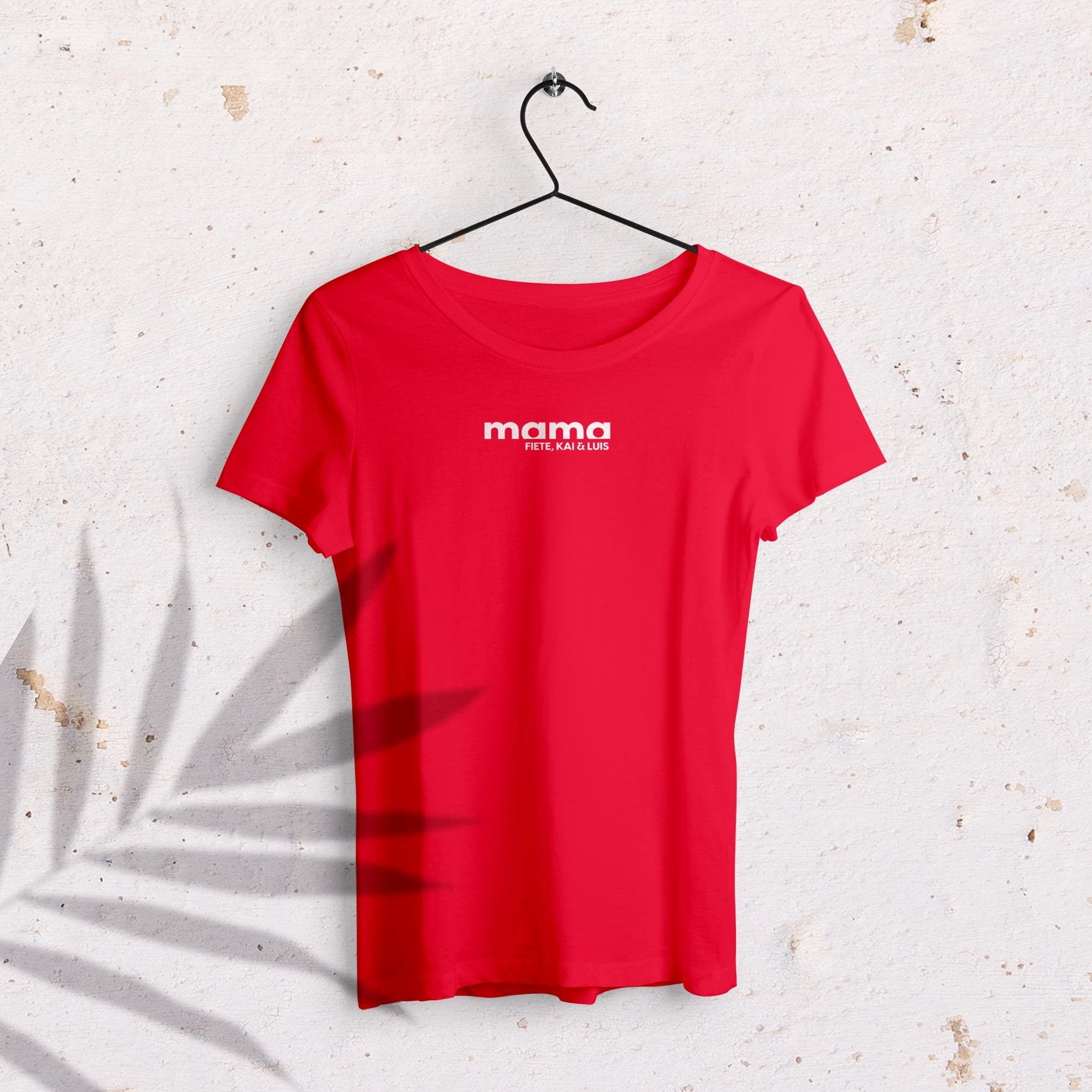 Mama T-Shirt simpel, personalisiert mit Namen