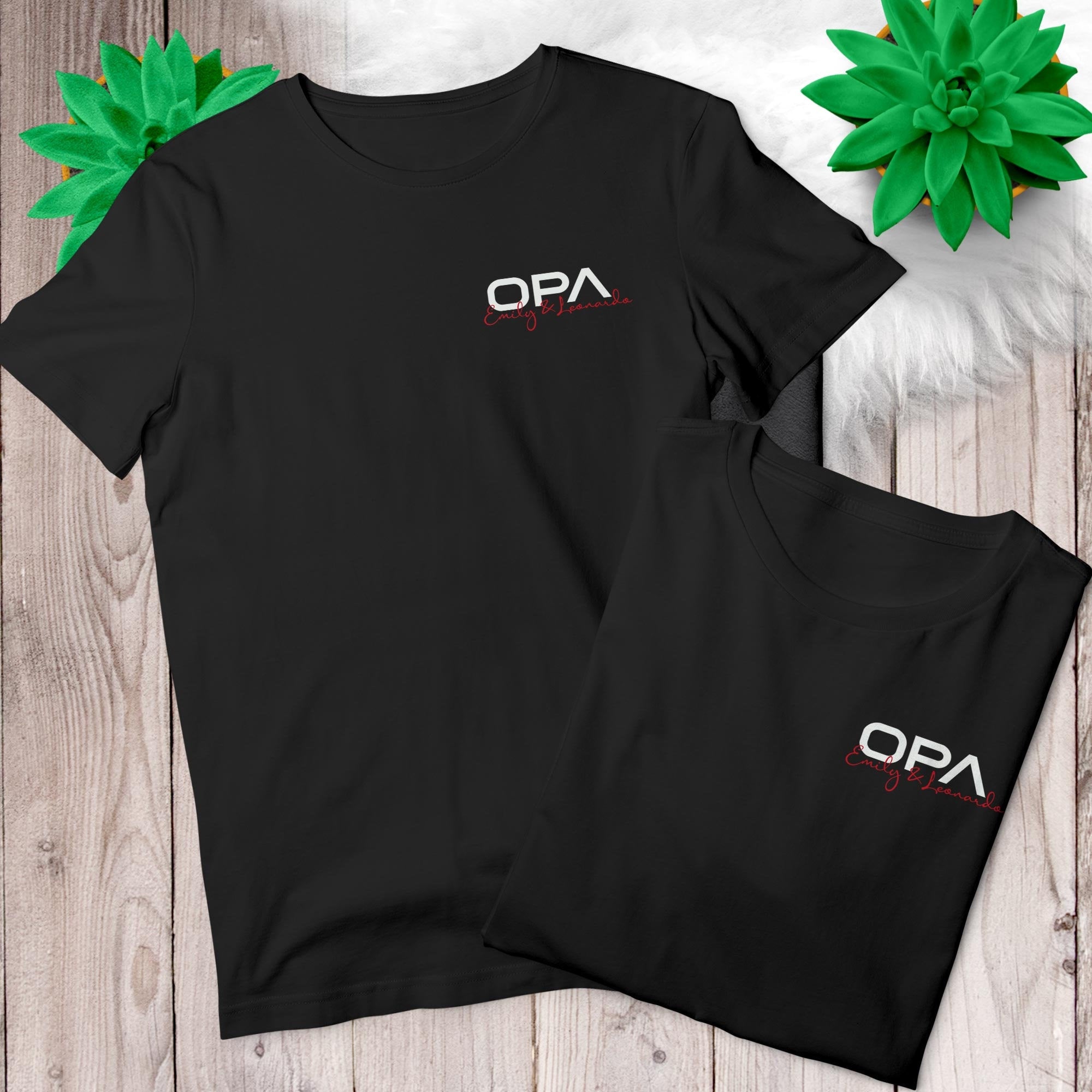 Opa T-Shirt, personalisiert mit Namen