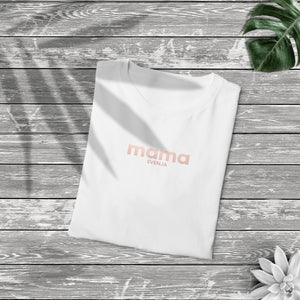 Mama T-Shirt rosé, personalisiert mit Namen