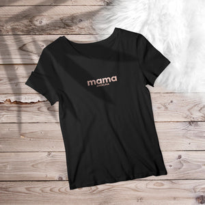 Mama T-Shirt rosé, personalisiert mit Namen