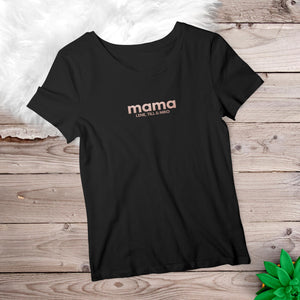 Mama T-Shirt rosé, personalisiert mit Namen