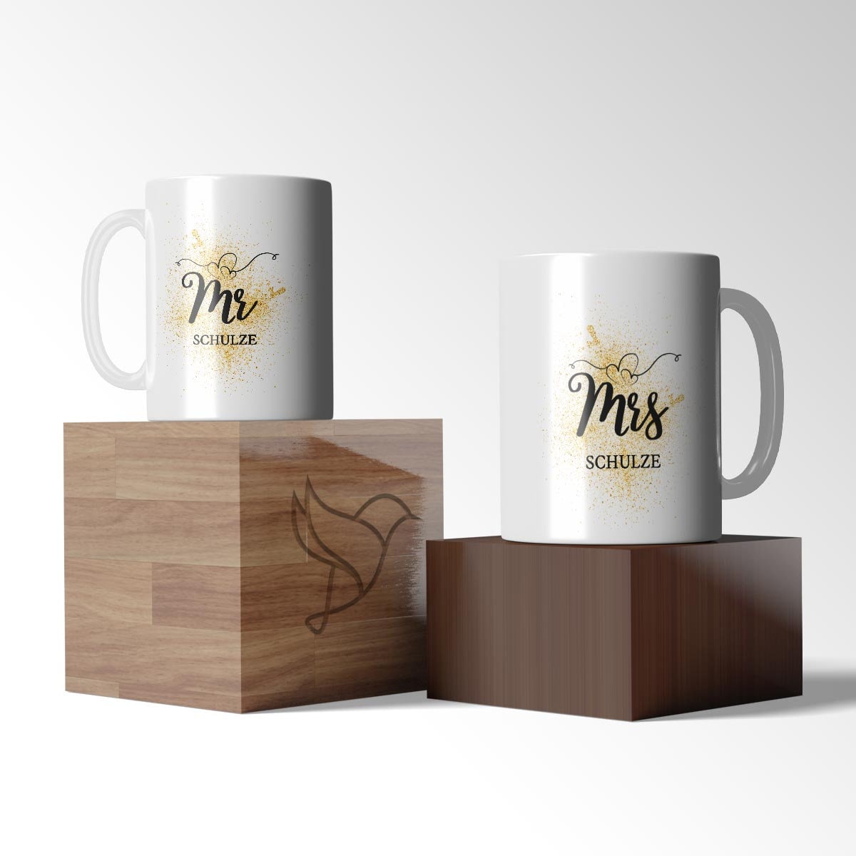 Tasse Mr Mrs mit Name