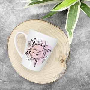 personalisierte konische Tasse mit Name Dein Tag