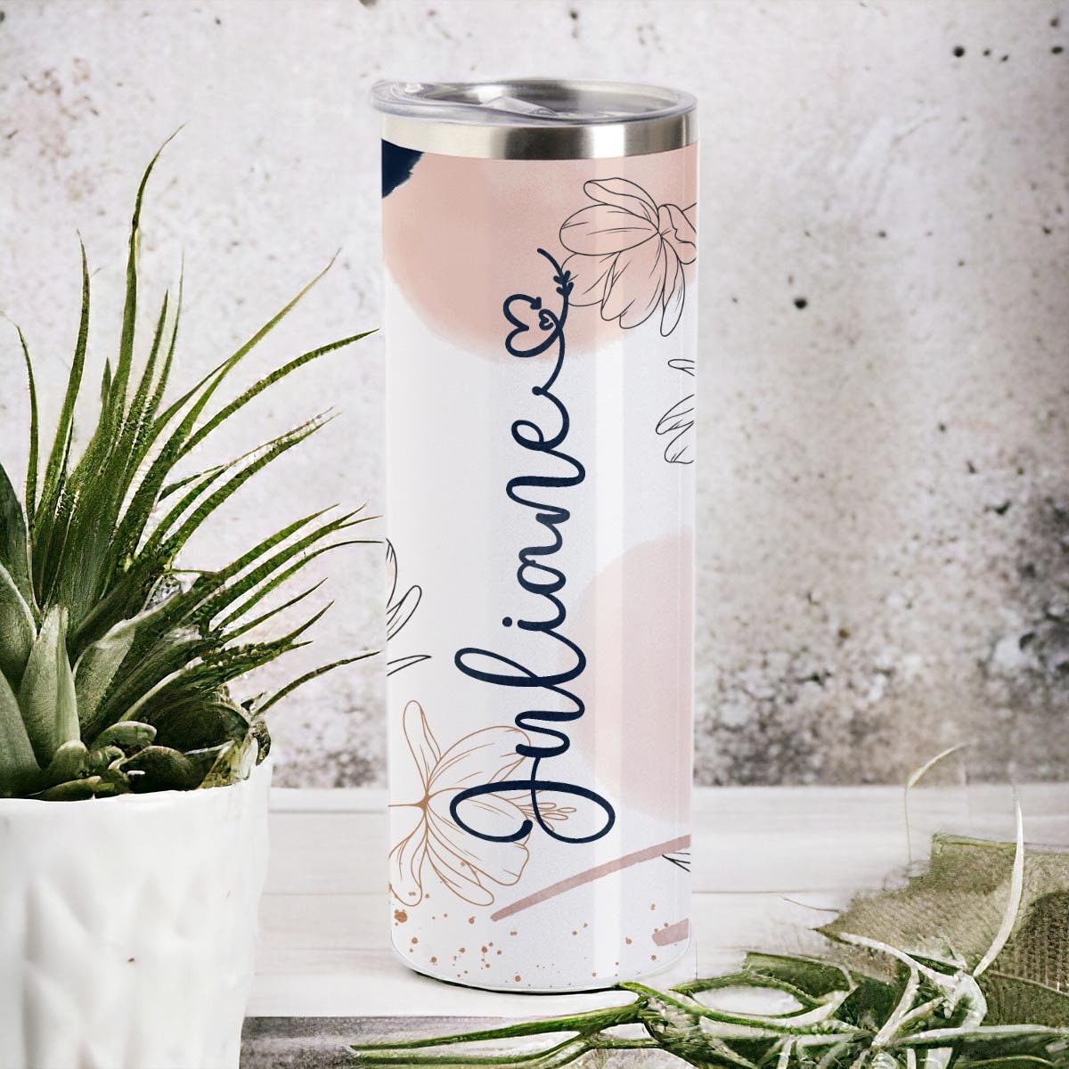 individueller Tumbler, Thermoflasche personalisiert mit Name
