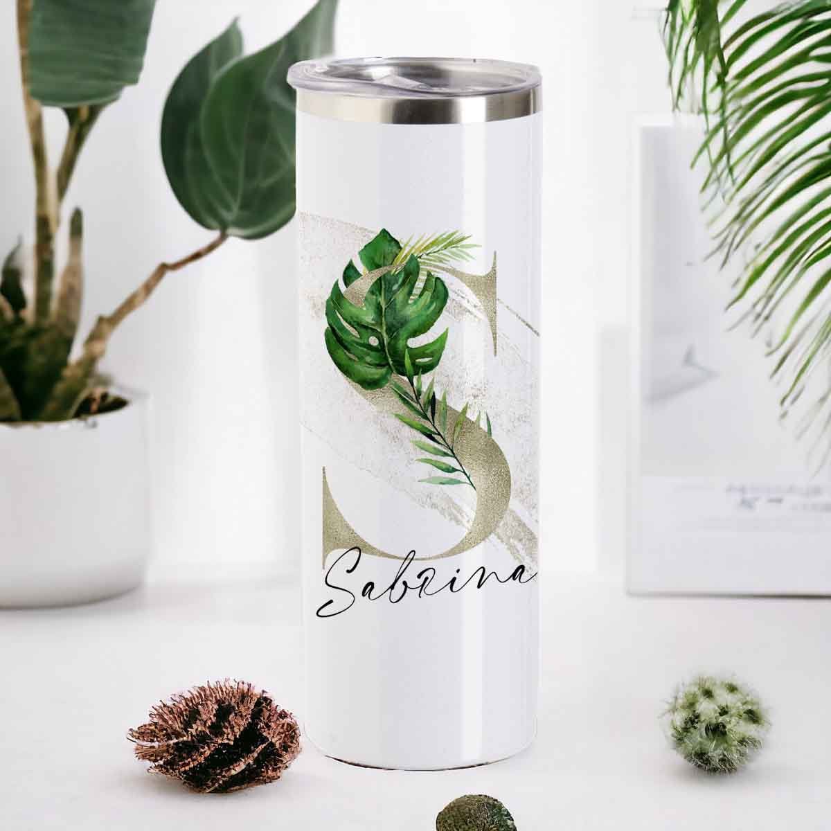 tropical Tumbler, Thermoflasche personalisiert mit Name