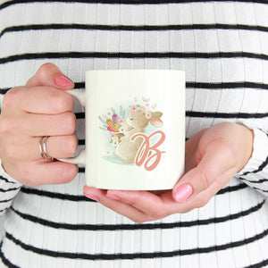 Ostern Hase Tasse mit Buchstabe personalisiert