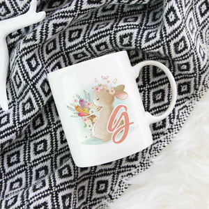 Ostern Hase Tasse mit Buchstabe personalisiert