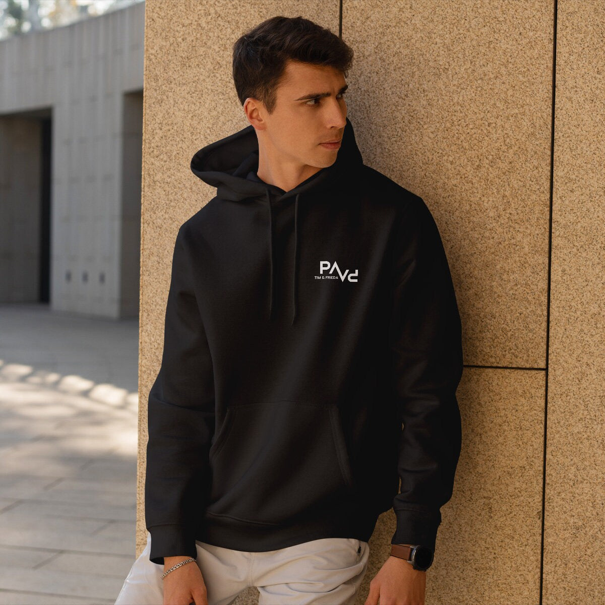 Papa Hoody PAPV schwarz personalisiert mit Name