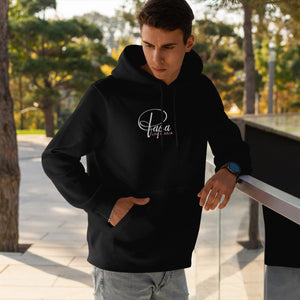 Papa Hoodie P schwarz personalisiert mit Name