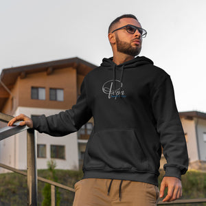 Papa Hoodie P schwarz personalisiert mit Name