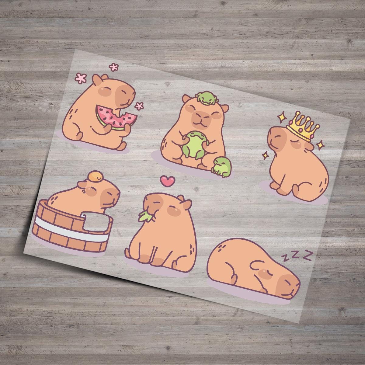 Bügelbild Set Capybara 9cm