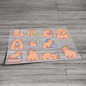 Bügelbilder Set Capybara 6cm