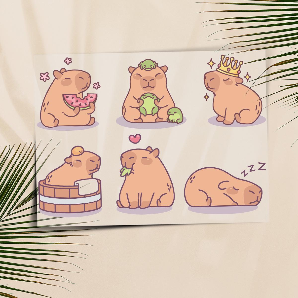 Bügelbild Set Capybara 9cm