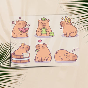 Bügelbild Set Capybara 9cm