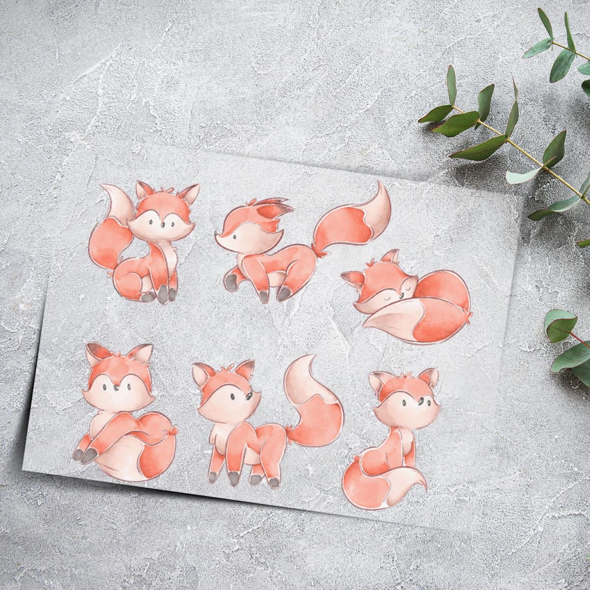 Bügelbilder Set Fuchs A4